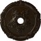 Ekena Millwork Attica with Rose Ceiling Medallion (Fits Canopies up to 4 1/2"), 26"OD x 3 3/4"ID x 1 1/2"P, Bronze CM26ATBZS - alternate 1